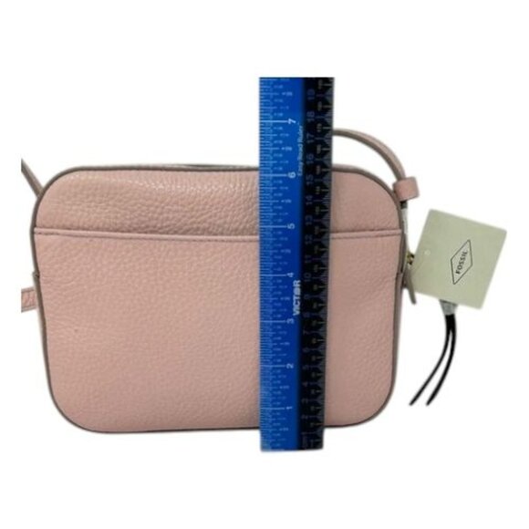 Fossil Gemma Camera Bag Dusty Rose Leather Crossbody Minimalist Purse - Picture 12 of 16